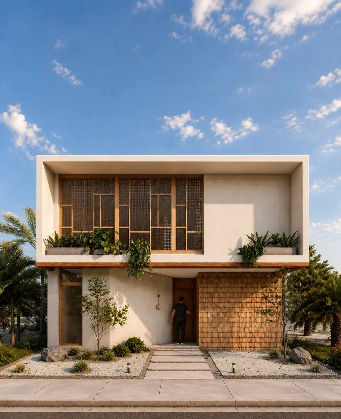Casa Amawi at sunset, by Arkunay